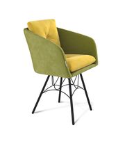 Стул Sheffilton SHT-ST43-2/S100 фисташковый десерт/черный муар