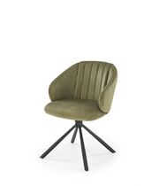 Стул HALMAR K533 оливковый/черный