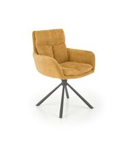 Стул HALMAR K495 горчичный/черный